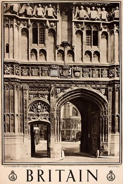 Britain poster, Canterbury, Christ Church Gate