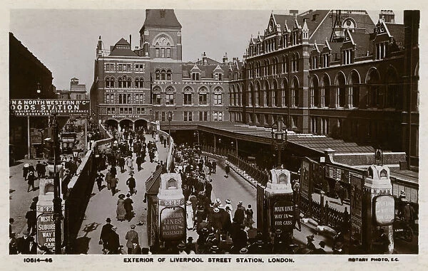 Exterior of Liverpool Street Station, London, England