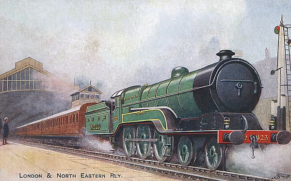LNER 123 railway engine, Marylebone Station, London