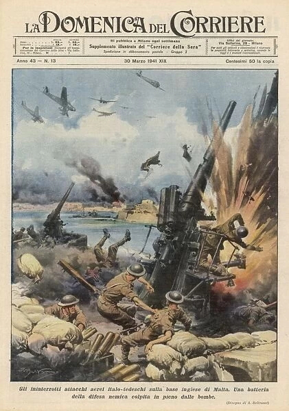 Malta Bombed by Italians
