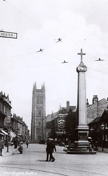 Market Cross, Churchgate, Bolton, Lancashire