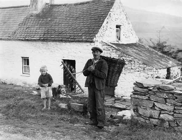 Peat Man & Irish Cottage