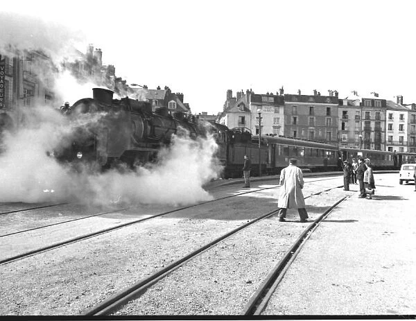 Steam train at Dieppe, France