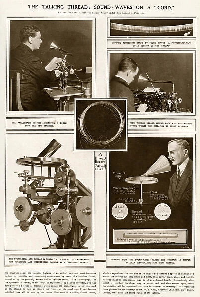 Taking thread: Sound-Waves on a Cord 1922
