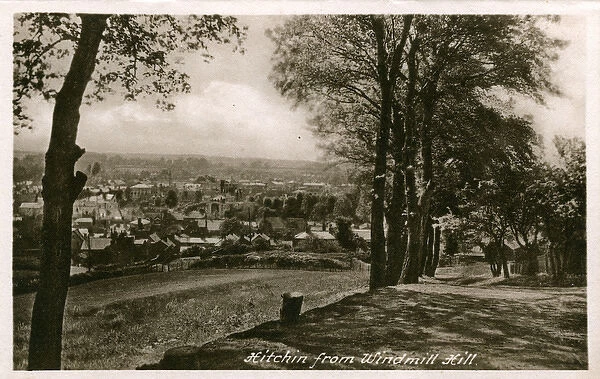 View from Windmill Hill, Hitchin, Hertfordshire