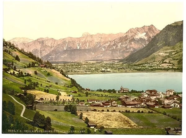 Zell on the lake (i. e. Zell am See) from the Steinernes Mee