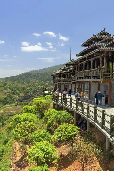 China, Guangxi Province, Longsheng, Long Ji rice terrace lookout point