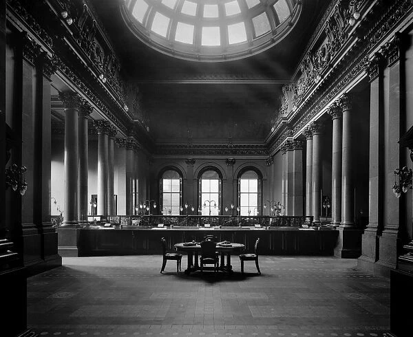View of the Banking Hall at the British Linen Bank, St Andrews Square, Edinburgh