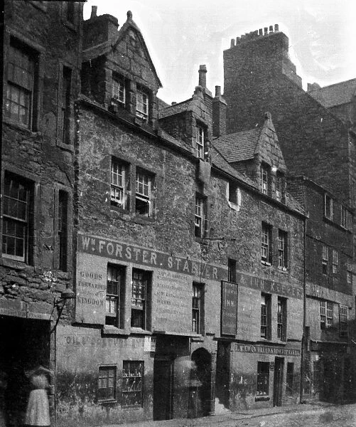 View of the premises of William Forster, stabler and inn keeper in Cowgate, Edinburgh