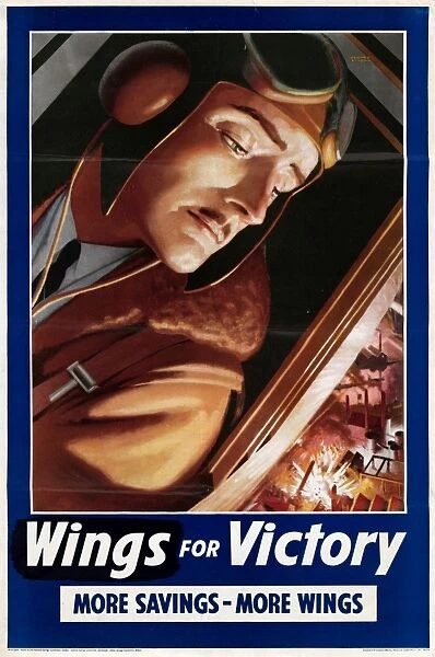 WWII: POSTER, c1943. Wings for victory - more savings - more wings