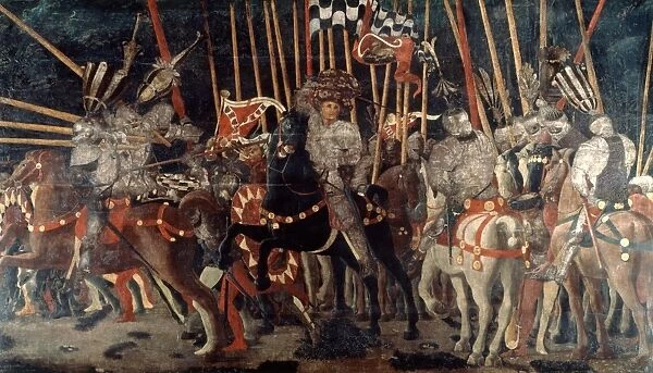 Counter-attack by Micheletto da Cotignola (M Attendola) at the Battle of San Romano