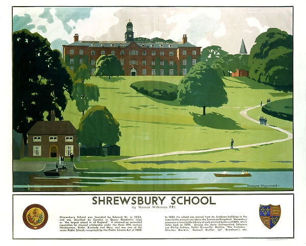 1985-8842. Poster, LMS, Shrewsbury School