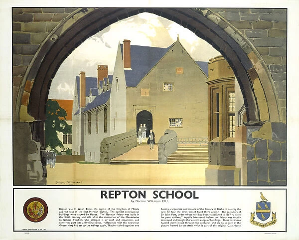 1985-8843. Poster, LMS, Repton School