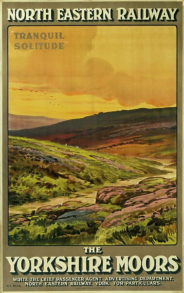 1986-8969. Poster, NER, The Yorkshire Moors - Tranquil Solitude