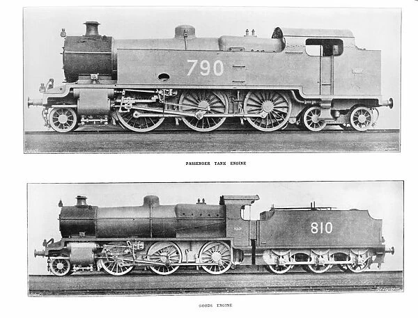 2-6-4 tank engine number 790 River Avon and a class N 2-6-0 goods locomotive number 810