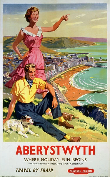 Aberystwyth, BR(WR) poster, 1956