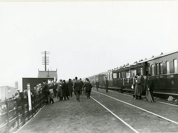 Aintree Racecourse station, Lancashire & Yorkshire Railway, November 1912