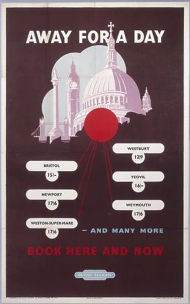 Away for a Day - Book Here and Now, BR (WR) poster, 1949