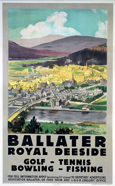 Ballater - Royal Deeside, LNER poster, 1923-1947