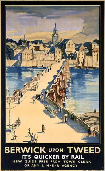 Berwick-upon-Tweed, LNER poster, 1923-1947