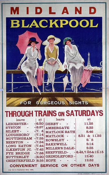 Blackpool for Gorgeous Sights, MR poster, 1920