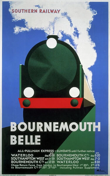 Bournemouth Belle, SR poster, 1933