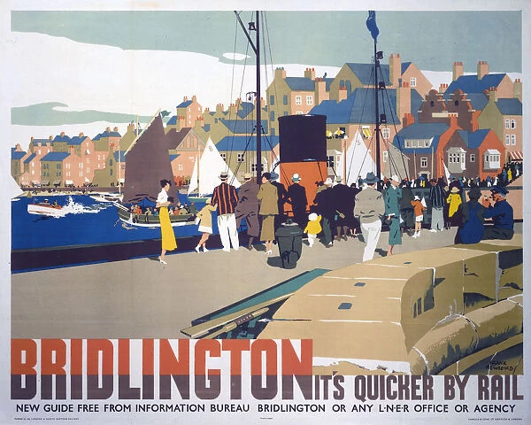 Bridlington: Its Quicker by Rail, LNER poster, 1935