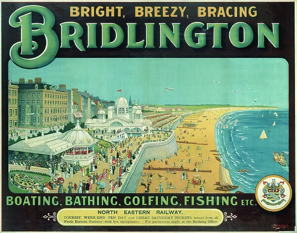 Bright, Breezy, Bracing Bridlington, NER poster, 1910