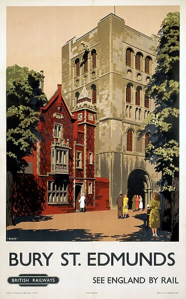 Bury St Edmunds, BR (ER) poster, 1948-1965