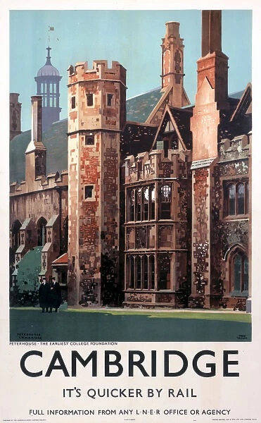 Cambridge, LNER poster, 1939
