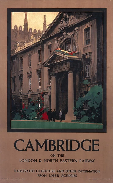 Cambridge on the North Eastern Railway, LNER poster, 1923-1947