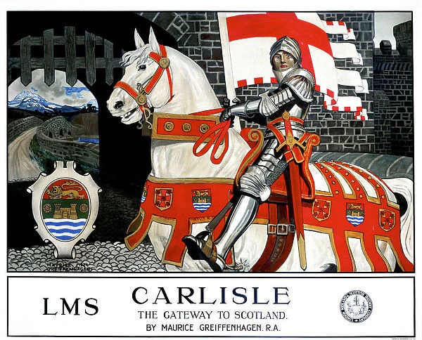 Carlisle, the Gateway to Scotland, LMS poster, 1924