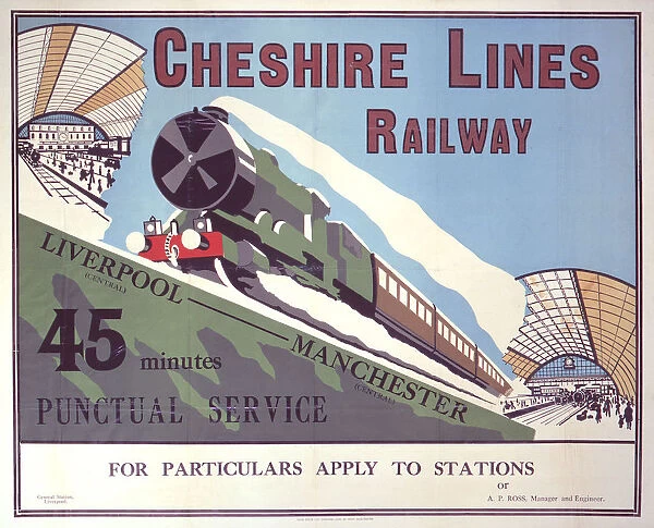Cheshire Lines Railway, Cheshire Lines Railway poster, c 1925