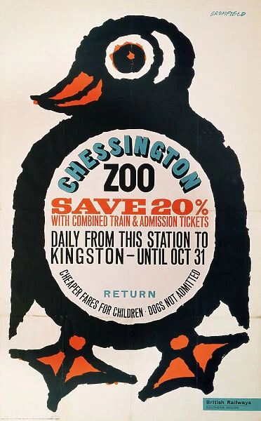 Chessington Zoo, BR poster, 1964