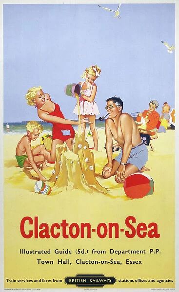 Clacton-on-Sea, BR poster, 1958