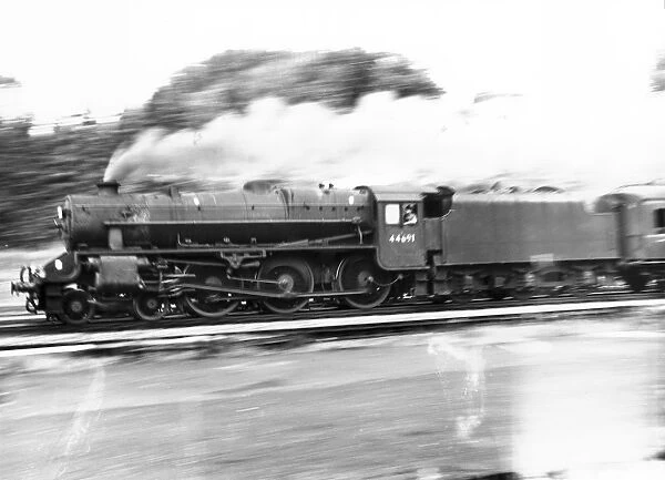 Class 5MT 4-6-0 steam locomotive No 444691 in British Railways service, September 1964