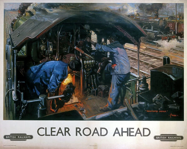 Clear Road Ahead, BR poster, 1950s