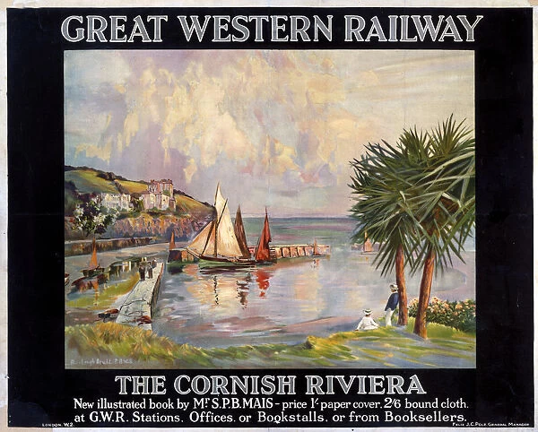 The Cornish Riviera, GWR poster, 1923-1942