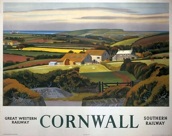 Cornwall, GWR  /  SR poster, 1936