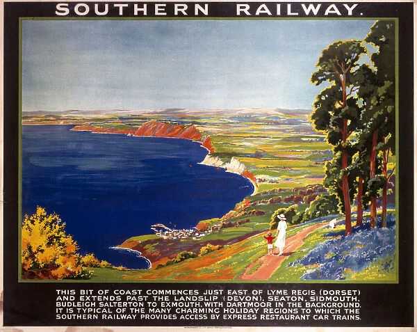 The Dorset Coast, SR poster, 1923