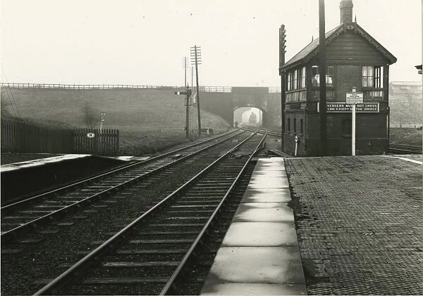 Droylsden Station, London, Midland and Scottish Railway, 1929