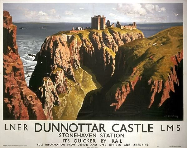 Dunnottar Castle, LNER & LMS poster, 1939
