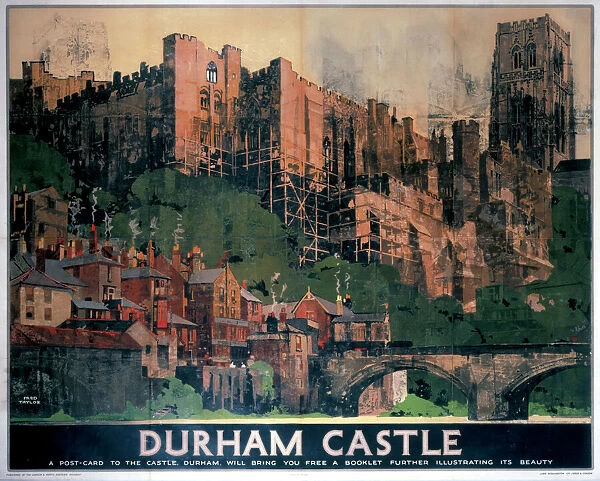 Durham Castle, LNER poster, 1923-1947