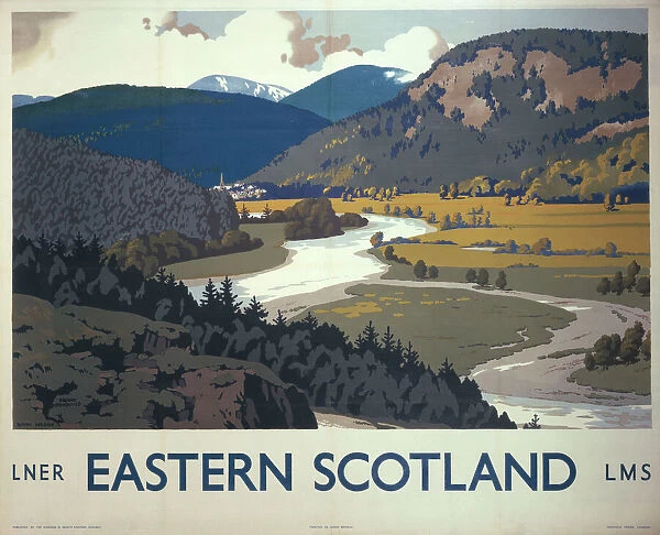 Eastern Scotland: Royal Deeside, LNER  /  LMS poster, 1935