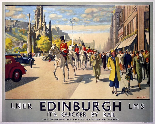 Edinburgh, LNER poster, 1923-1947