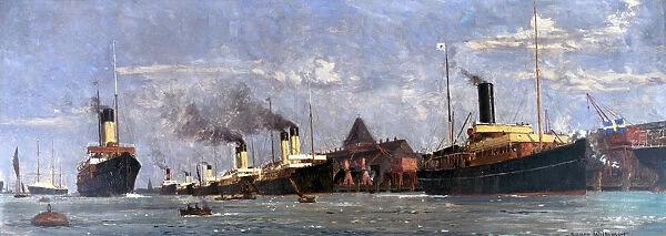 Ferries at Parkeston Quay, Harwich, c 1905-1923