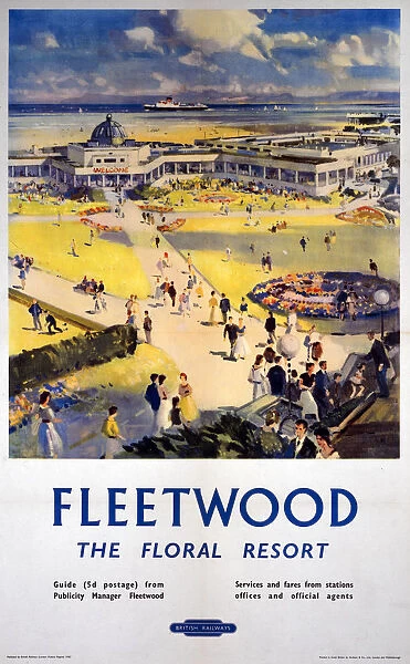 Fleetwood - The Floral Resort, BR (LMR) poster, 1948-1965