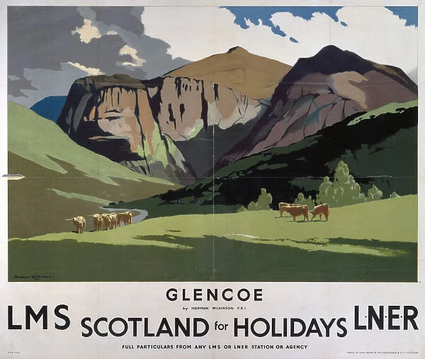 Glencoe, LMS  /  LNER poster, 1923-1947