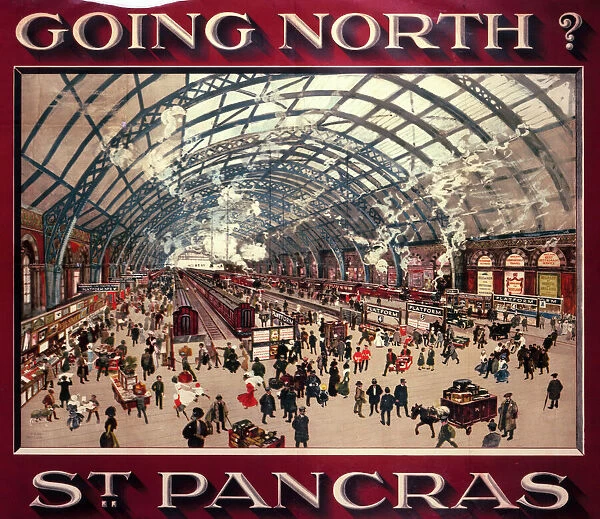 Going North St Pancras, MR poster, 1910