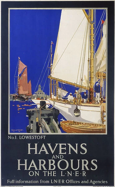 Havens and Harbours, LNER poster, 1923-1947